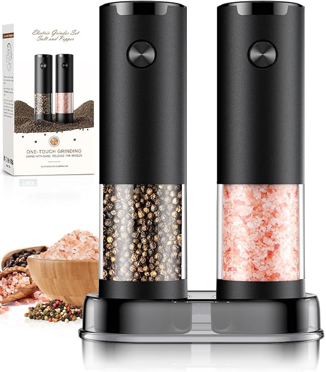 Electric Salt and Pepper Grinder Set – Modern Convenience for Every Kitchen
