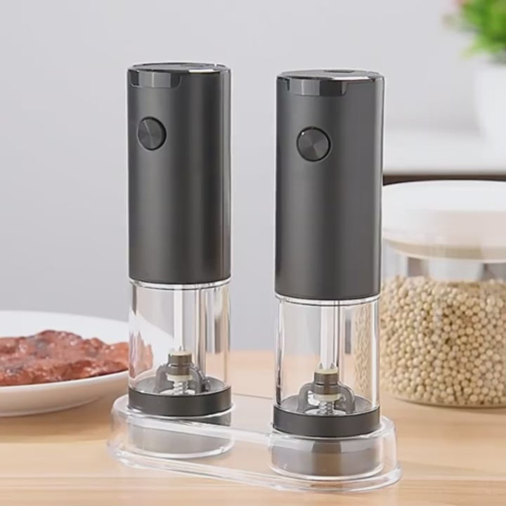 Electric Salt and Pepper Grinder Set – Modern Convenience for Every Kitchen